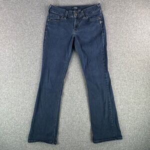 Silver Jeans Co Jeans Womens W31 L35 Suki Slim Boot Dark Wash Blue Stretch Denim